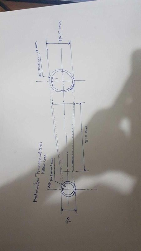 Centrifugal Glass Cone Paper Making Machine for Natural Paper Production L 350mm
