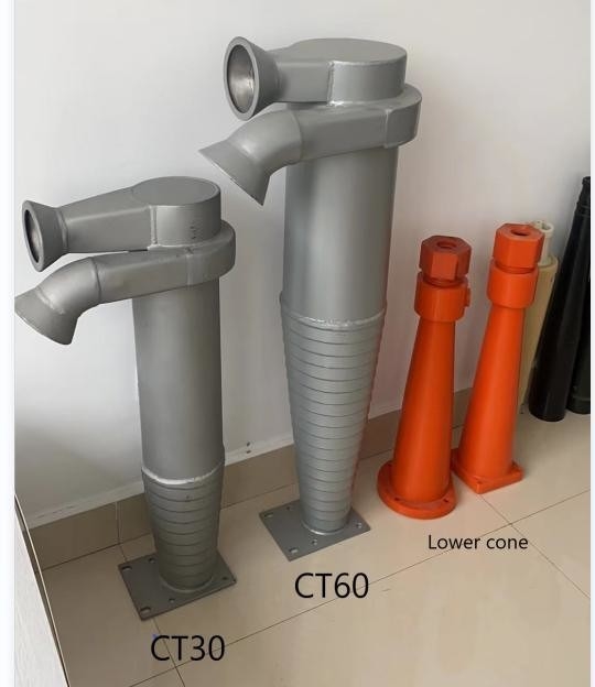 CT30 and CT60 Centricleaner System Perfect for Paper Mills Sliver Upper Cone Color